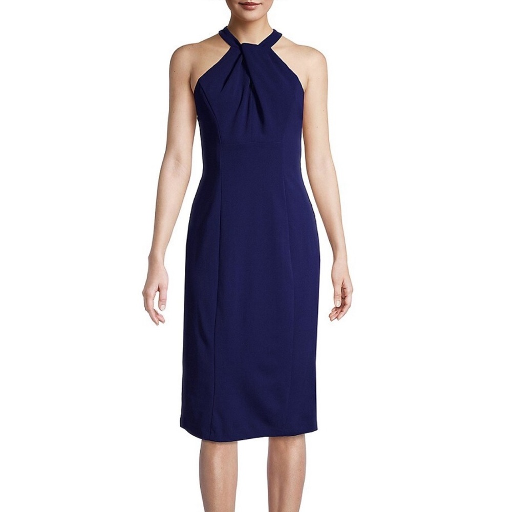 Julia Jordan Twist Neck Sheath Dress